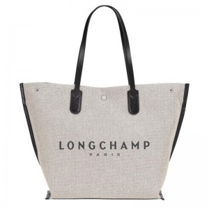 Longchamp Essential L Kadın Tote Çanta Beyaz | 48125-ENWM