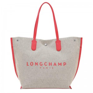 Longchamp Essential L Kadın Tote Çanta Kırmızı | 91267-TGXI