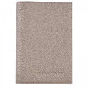 Longchamp Le Foulonné Passport cover Erkek Seyahat Çantası Gri | 12803-LSVZ