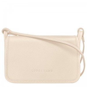 Longchamp Le Foulonné XS Kadın Clutch Beyaz | 02549-NFIT