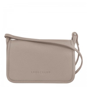 Longchamp Le Foulonné XS Kadın Clutch Gri | 23891-HMUY