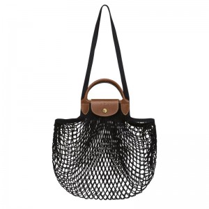 Longchamp Le Pliage Filet L Kadın Mesh Bag Siyah | 57862-HZKN