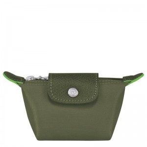 Longchamp Le Pliage Green Erkek Bozuk Para Cüzdanı Yeşil | 23491-ZRUS