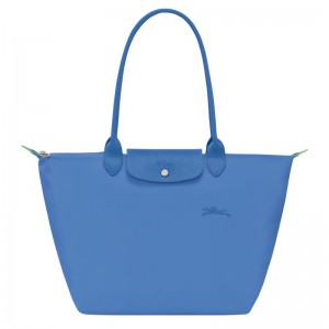 Longchamp Le Pliage Green L Kadın Tote Çanta Mavi | 60948-PRSN