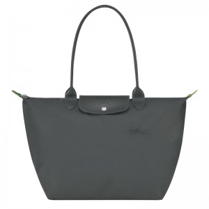 Longchamp Le Pliage Green L Kadın Tote Çanta Gri | 50321-RUOT