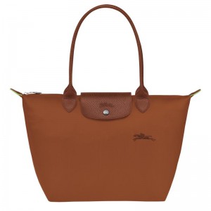 Longchamp Le Pliage Green M Kadın Tote Çanta Kahverengi | 97542-ITLG