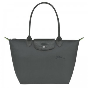 Longchamp Le Pliage Green M Kadın Tote Çanta Gri | 60548-NEVK