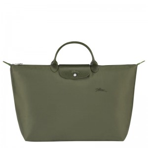 Longchamp Le Pliage Green S Erkek Seyahat Çantası Yeşil | 68937-NYAH