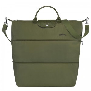 Longchamp Le Pliage Green expandable Erkek Seyahat Çantası Yeşil | 34159-FVGJ