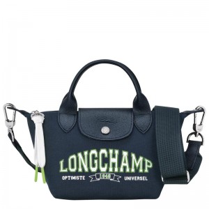 Longchamp Le Pliage Koleksiyonlar XS Kadın El Çantası Lacivert | 34567-QOYC