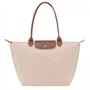 Longchamp Le Pliage Original L Kadın Tote Çanta Beyaz | 35912-HUSF