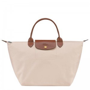 Longchamp Le Pliage Original M Kadın El Çantası Beyaz | 78954-XEUP