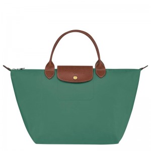 Longchamp Le Pliage Original M Kadın El Çantası Yeşil | 21738-BVLK