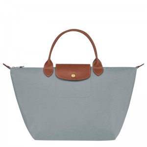 Longchamp Le Pliage Original M Kadın El Çantası Gri | 54368-PNFM