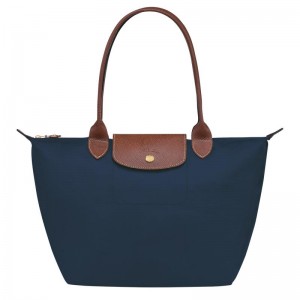 Longchamp Le Pliage Original M Kadın Tote Çanta Lacivert | 49206-TJRV