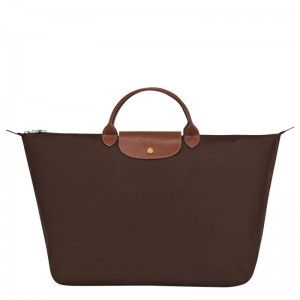 Longchamp Le Pliage Original S Erkek Seyahat Çantası Kahverengi | 53612-SLPB