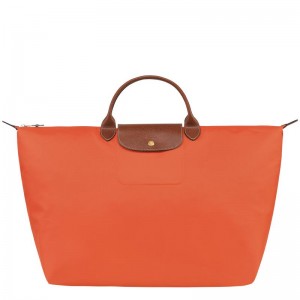 Longchamp Le Pliage Original S Erkek Seyahat Çantası Turuncu | 56983-NCQJ