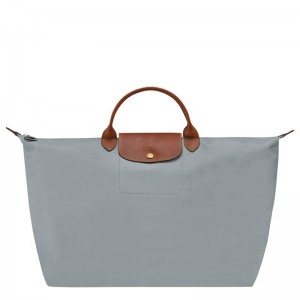 Longchamp Le Pliage Original S Erkek Seyahat Çantası Gri | 84015-XSNC