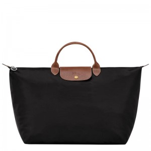 Longchamp Le Pliage Original S Erkek Seyahat Çantası Siyah | 23415-FGBC