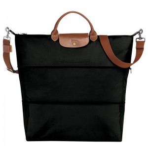 Longchamp Le Pliage Original expandable Kadın Seyahat Çantası Siyah | 24385-JURY