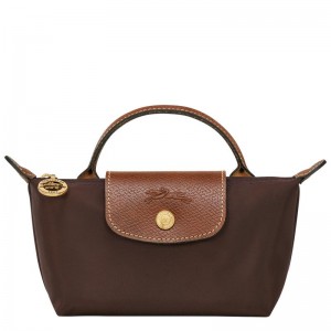 Longchamp Le Pliage Original with handle Erkek Kese Çanta Kahverengi | 86537-RLNE