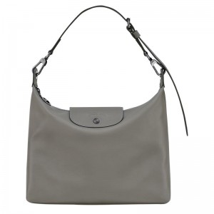 Longchamp Le Pliage Xtra M Kadın Hobo Çanta Gri | 10723-FCEM