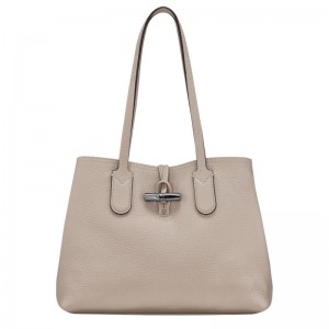 Longchamp Roseau Essential M Kadın Tote Çanta Gri | 49206-UGAK