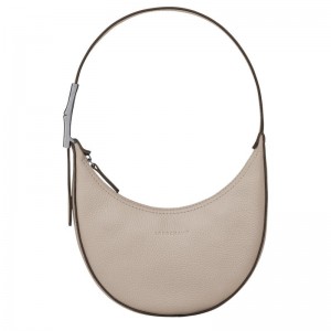 Longchamp Roseau Essential S Kadın Hobo Çanta Gri | 15029-JTCB