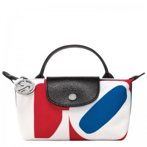 Longchamp x Robert Indiana Erkek Kese Çanta Beyaz | 83462-LUDV