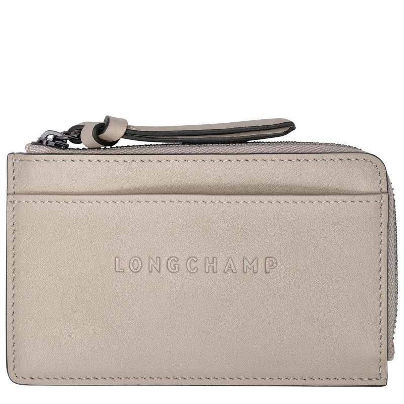 Longchamp 3D Erkek Kartlık Gri | 54961-DZPL