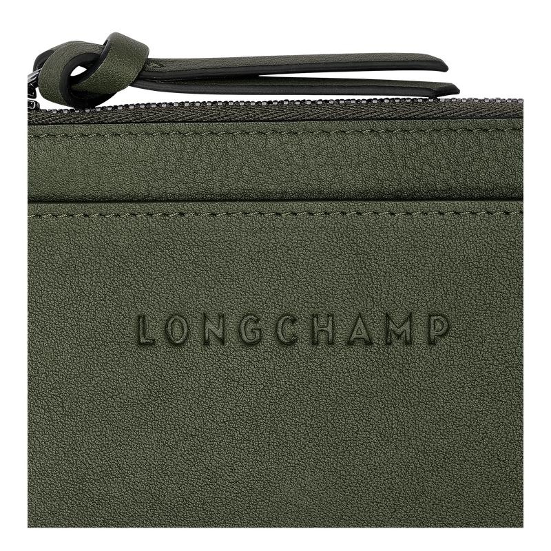 Longchamp 3D Erkek Kartlık Haki | 16539-ZQIS