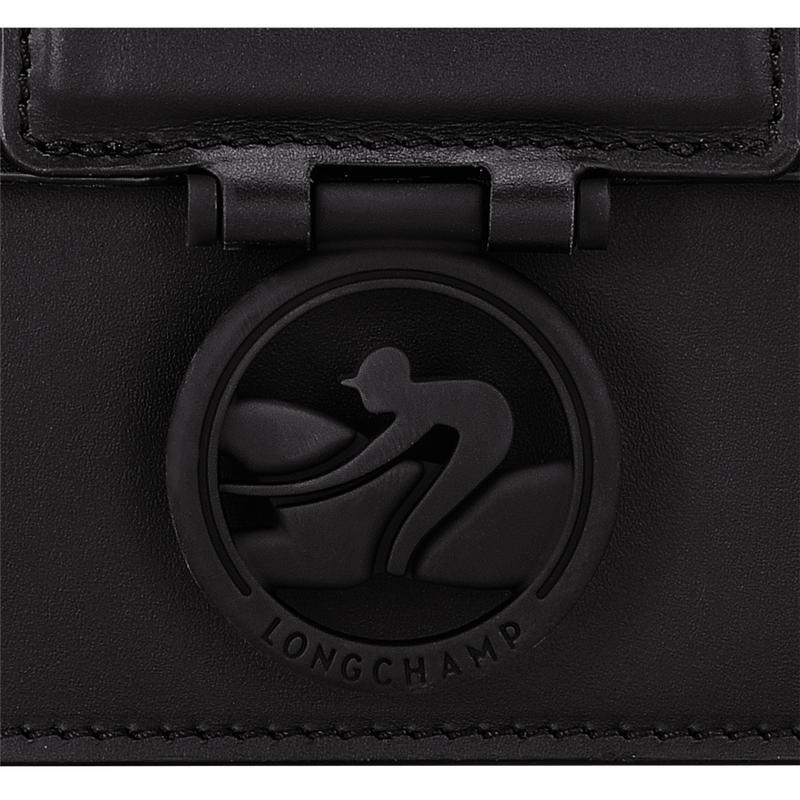 Longchamp Box-Trot M Shoulder bag Kadın Omuz Çantası Siyah | 12705-PQNU