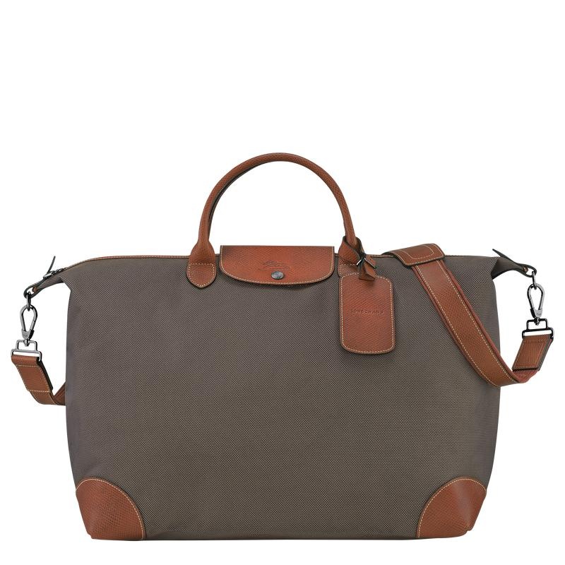 Longchamp Boxford S Kadın Seyahat Çantası Kahverengi | 17059-KBMA