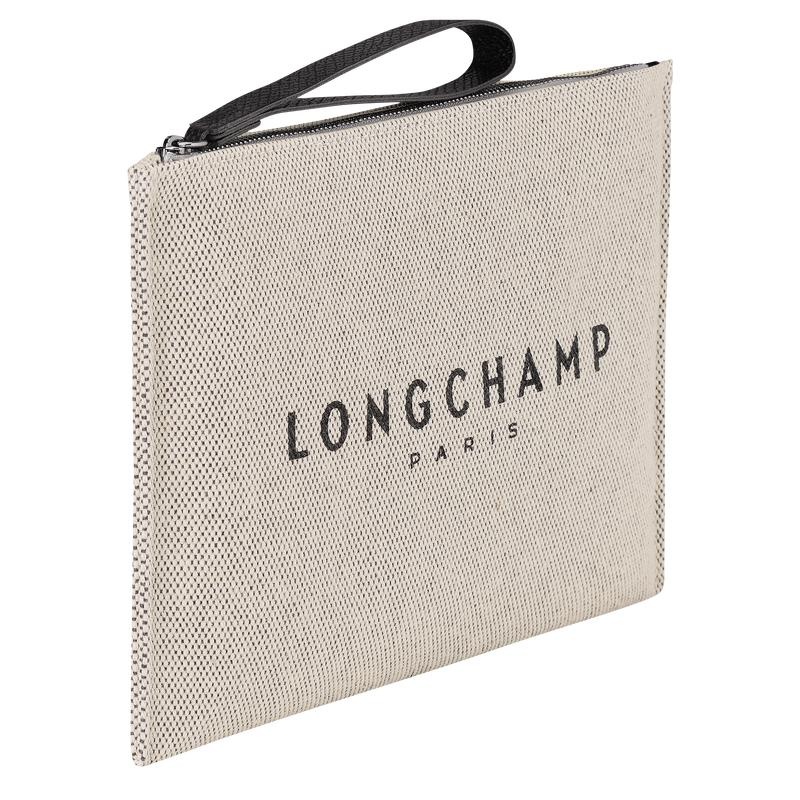 Longchamp Essential Erkek Kese Çanta Beyaz | 20896-DKAL