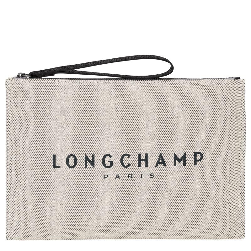 Longchamp Essential Erkek Kese Çanta Beyaz | 20896-DKAL