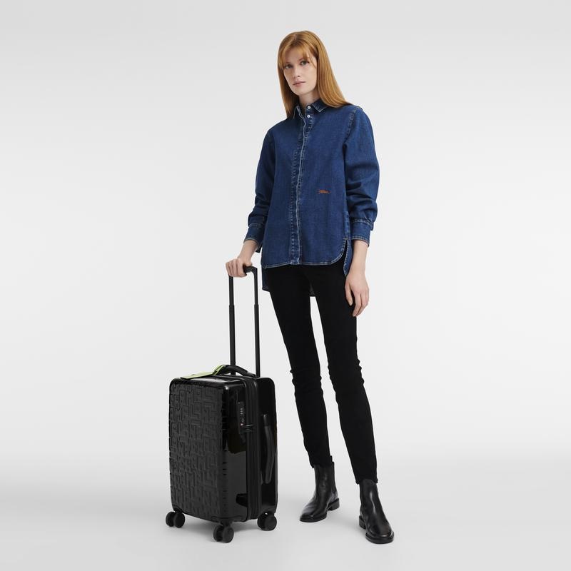 Longchamp LGP Travel M Suitcase Kadın Suitcase Siyah | 16523-XWHA