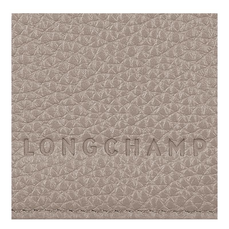 Longchamp Le Foulonné Passport cover Kadın Seyahat Çantası Gri | 75390-SCLA