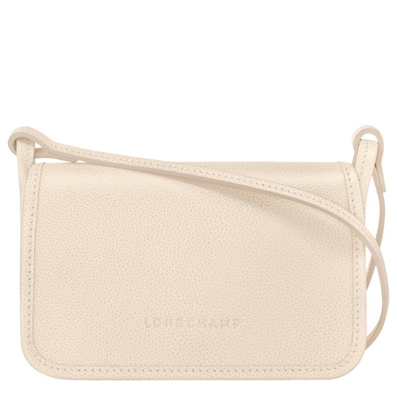 Longchamp Le Foulonné XS Kadın Clutch Beyaz | 02549-NFIT