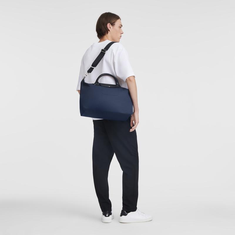 Longchamp Le Pliage Energy XL Erkek El Çantası Lacivert | 37649-WPLY