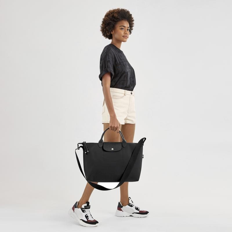 Longchamp Le Pliage Energy XL Kadın El Çantası Siyah | 12503-HFOP