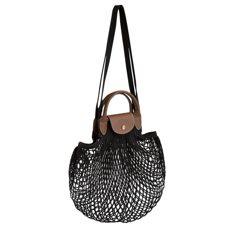 Longchamp Le Pliage Filet L Kadın Mesh Bag Siyah | 57862-HZKN