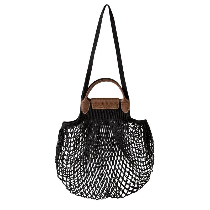 Longchamp Le Pliage Filet L Kadın Mesh Bag Siyah | 57862-HZKN