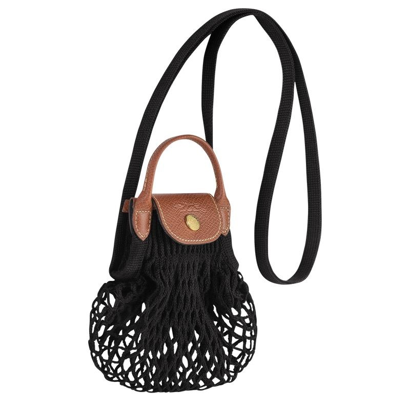 Longchamp Le Pliage Filet XS Kadın Mesh Bag Siyah | 01593-GXPL