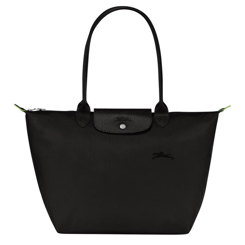 Longchamp Le Pliage Green L Kadın Tote Çanta Siyah | 98157-HWLM