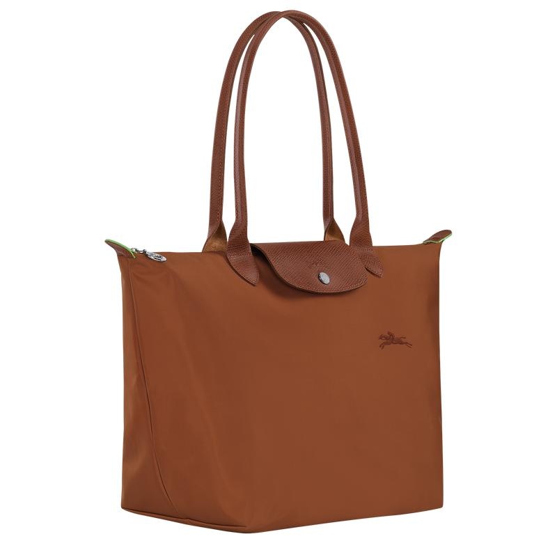 Longchamp Le Pliage Green L Kadın Tote Çanta Kahverengi | 73164-QZLB