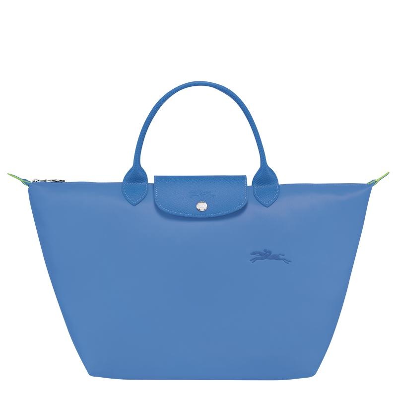 Longchamp Le Pliage Green M Kadın El Çantası Mavi | 93480-YGKM