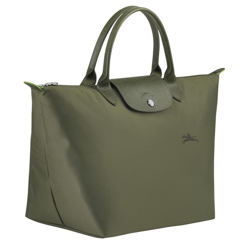 Longchamp Le Pliage Green M Kadın El Çantası Yeşil | 74892-CRKW