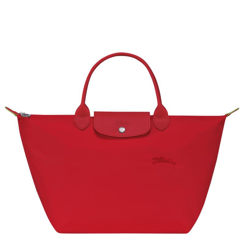 Longchamp Le Pliage Green M Kadın El Çantası Kırmızı | 35164-OJPI