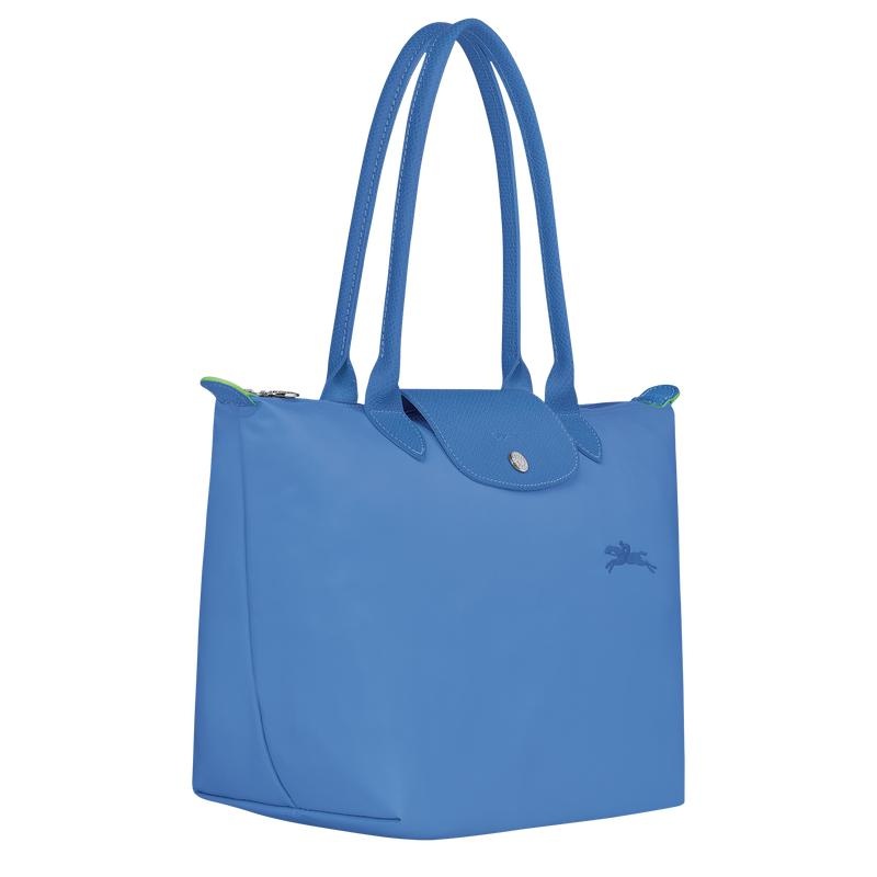 Longchamp Le Pliage Green M Kadın Tote Çanta Mavi | 06837-QYWK