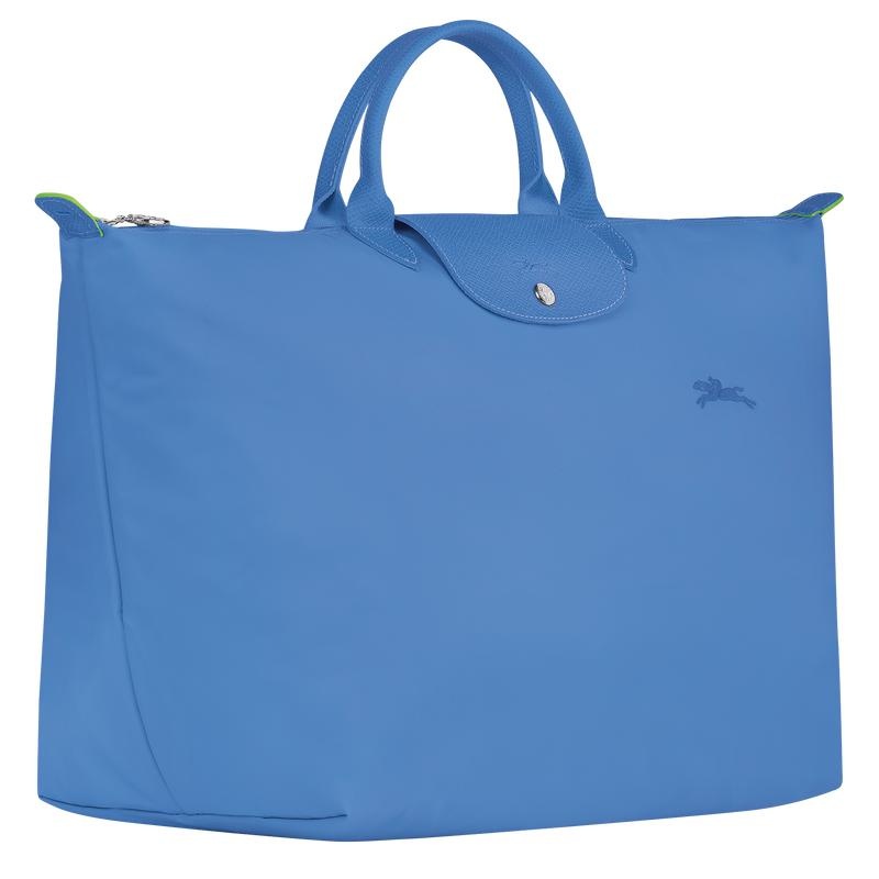 Longchamp Le Pliage Green S Erkek Seyahat Çantası Mavi | 14826-UETM